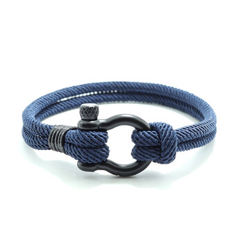 Нова мъжка гривна 4 мм Lucky Rope Braclet Homme Boyfriend Present Outdoor Survival Brazalete Pulseira Masculina Cord Chain Pulsera