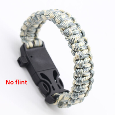 Muškarci Žene Paracord Narukvica za preživljavanje na otvorenom Višenamjenska kamping spasilačka užad za hitne slučajeve Narukvice Kompas Zviždaljka 3 u 1