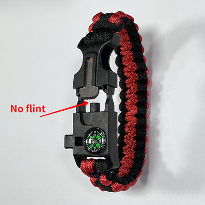 Muškarci Žene Paracord Narukvica za preživljavanje na otvorenom Višenamjenska kamping spasilačka užad za hitne slučajeve Narukvice Kompas Zviždaljka 3 u 1