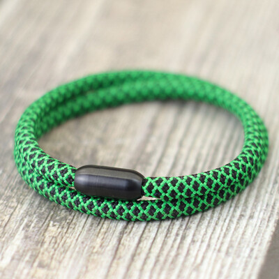 Brățară pentru bărbați în stil simplu, frânghie, brățară din oțel inoxidabil pentru bărbați, care atrage magnetice, țesătură Boemia, Brazalete Pulseria