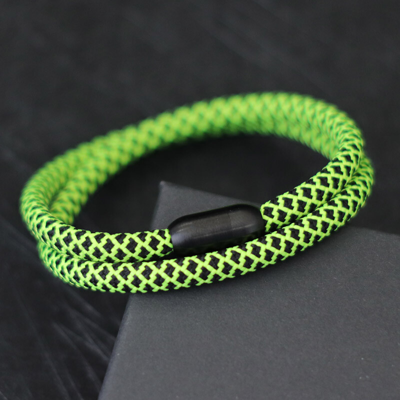 Brățară pentru bărbați în stil simplu, frânghie, brățară din oțel inoxidabil pentru bărbați, care atrage magnetice, țesătură Boemia, Brazalete Pulseria