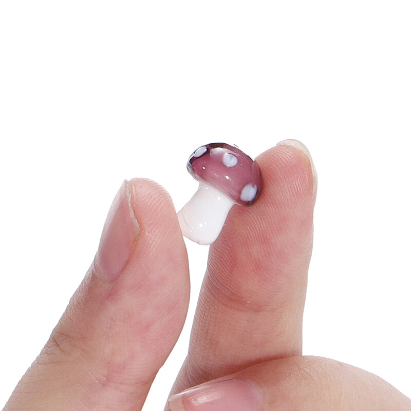 10/20 gab. Krāsainas sēnes formas lampas stikla krelles, brīvas starplikas rotaslietu izgatavošanai, DIY kaklarotas auskari aksesuāri