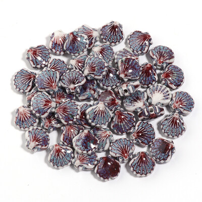 5vnt./stal. Spalvingi apvalkalai keraminiai karoliukai palaidi karoliukai Spalvoti karoliukai rankų darbo papuošalams gaminti Auskarų žiedai Dovanos Priedai