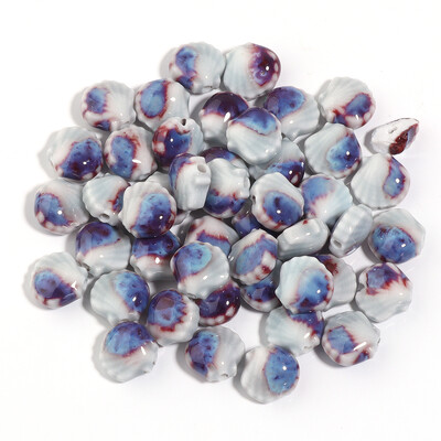 5vnt./stal. Spalvingi apvalkalai keraminiai karoliukai palaidi karoliukai Spalvoti karoliukai rankų darbo papuošalams gaminti Auskarų žiedai Dovanos Priedai