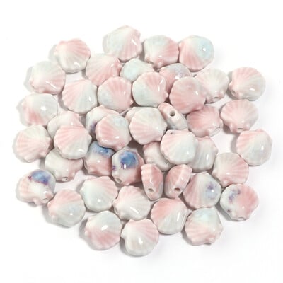 5vnt./stal. Spalvingi apvalkalai keraminiai karoliukai palaidi karoliukai Spalvoti karoliukai rankų darbo papuošalams gaminti Auskarų žiedai Dovanos Priedai