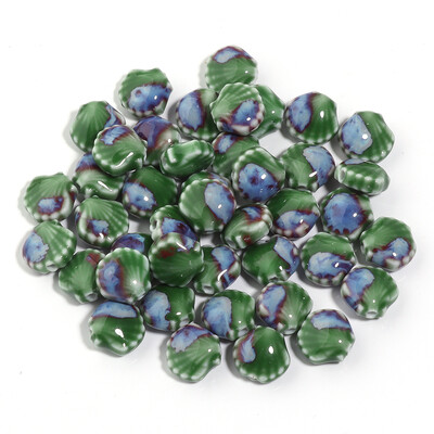 5vnt./stal. Spalvingi apvalkalai keraminiai karoliukai palaidi karoliukai Spalvoti karoliukai rankų darbo papuošalams gaminti Auskarų žiedai Dovanos Priedai