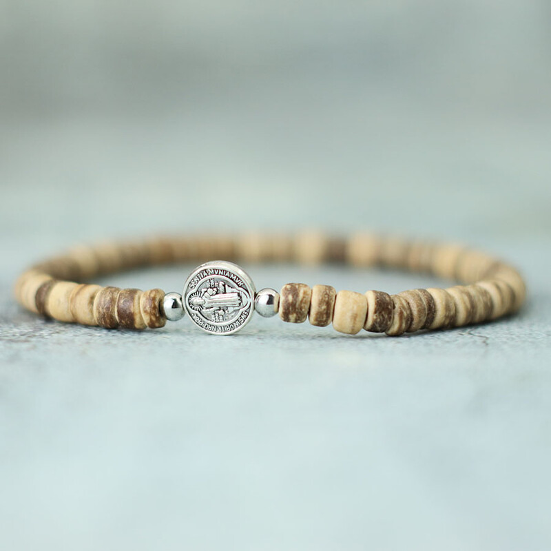 Noter Nový 4mm korálkový náramok pre mužov Minimalistický krížový náramok Prírodný tigrie oči Drevený náramok Meditácia Onyx kameň Brazalete