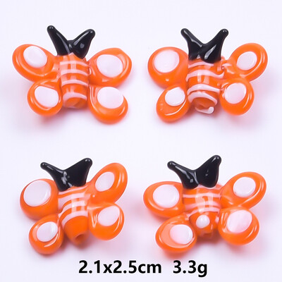 2 buc. margele de sticla animale pisica/câine/fluture/libelula/broasca/rață/ciuperci margele pentru bijuterii pentru realizarea de bijuterii piercing șir de margele