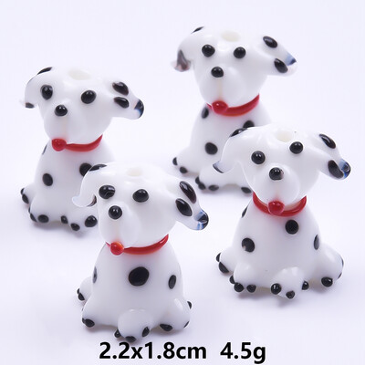 2 buc. margele de sticla animale pisica/câine/fluture/libelula/broasca/rață/ciuperci margele pentru bijuterii pentru realizarea de bijuterii piercing șir de margele