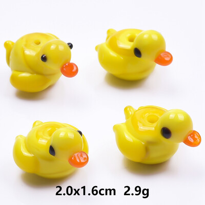 2 buc. margele de sticla animale pisica/câine/fluture/libelula/broasca/rață/ciuperci margele pentru bijuterii pentru realizarea de bijuterii piercing șir de margele