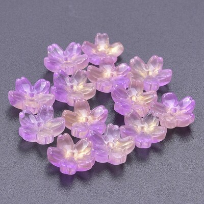 20 de bucăți din sticlă în formă de inimă, mărgele de flori petale, cercei, brățară, accesorii pentru acoperirea capului, mărgele cu pandantiv cu petale de sticlă.