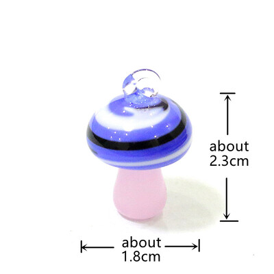 2 ks mini roztomilý prívesok s hubami, ručne vyrobený sklenený prívesok, DIY módny náhrdelník pre ženy a dievčatá, kreatívny dizajn, dámske šperky, párty