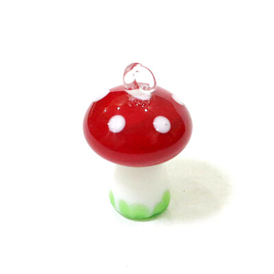 2 ks mini roztomilý prívesok s hubami, ručne vyrobený sklenený prívesok, DIY módny náhrdelník pre ženy a dievčatá, kreatívny dizajn, dámske šperky, párty