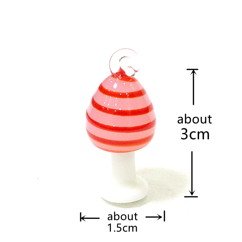 2 ks mini roztomilý prívesok s hubami, ručne vyrobený sklenený prívesok, DIY módny náhrdelník pre ženy a dievčatá, kreatívny dizajn, dámske šperky, párty