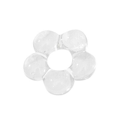 Vitrāžas piekariņi dobi piecu ziedu pērlīšu šarmu ornaments DIY atslēgu piekariņi Auskari rotaslietas aksesuāri Viegli lietojami