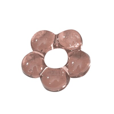 Vitrāžas piekariņi dobi piecu ziedu pērlīšu šarmu ornaments DIY atslēgu piekariņi Auskari rotaslietas aksesuāri Viegli lietojami