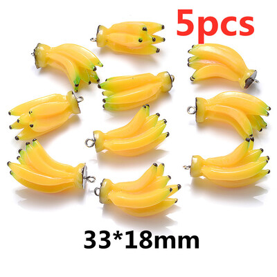 Breloc iYOE din rășină, fructe de animale, lămâie, banane, roșii, gâscă, broasca țestoasă, brelocuri, mărgele pentru realizarea de colier, bricolaj, breloc