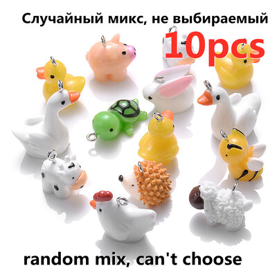 Breloc iYOE din rășină, fructe de animale, lămâie, banane, roșii, gâscă, broasca țestoasă, brelocuri, mărgele pentru realizarea de colier, bricolaj, breloc