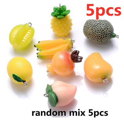 Breloc iYOE din rășină, fructe de animale, lămâie, banane, roșii, gâscă, broasca țestoasă, brelocuri, mărgele pentru realizarea de colier, bricolaj, breloc