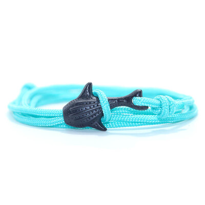 Personalizovaný náramok s motívom žraloka veľrybieho, unisex, nastaviteľný macram, náramok na ruku, doplnky na priateľstvo, kempingové šperky