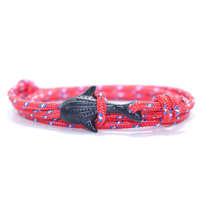Personalizovaný náramok s motívom žraloka veľrybieho, unisex, nastaviteľný macram, náramok na ruku, doplnky na priateľstvo, kempingové šperky