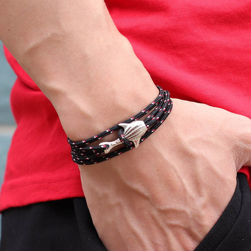 Personalizovaný náramok s motívom žraloka veľrybieho, unisex, nastaviteľný macram, náramok na ruku, doplnky na priateľstvo, kempingové šperky