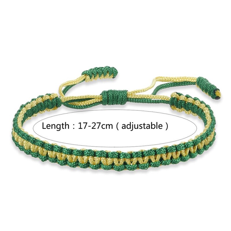 Etnikai tibeti buddha szőtt amulett többszínű karkötők és karkötők nőknek, férfiaknak kézzel készített kötél Buddha varázskarkötő barát ajándék