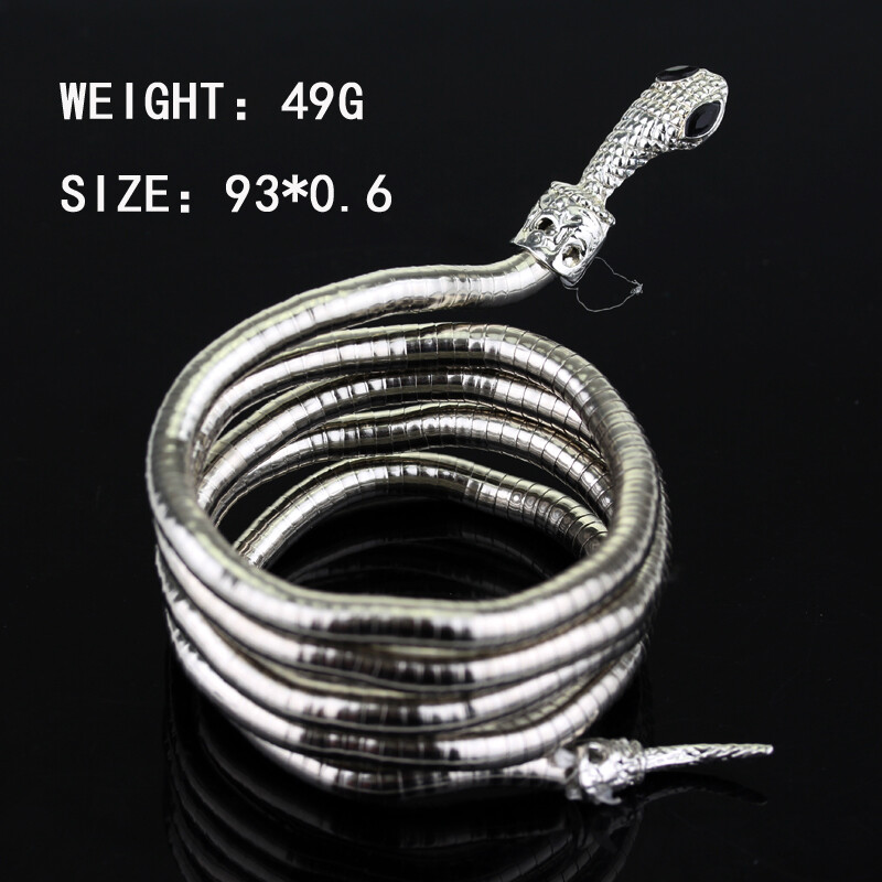 Punk többrétegű fémötvözet nyaklánc férfiaknak és nőknek, arany és fekete színű, Cool Bendy kígyó nyaklánc, vaskos ékszerek, új