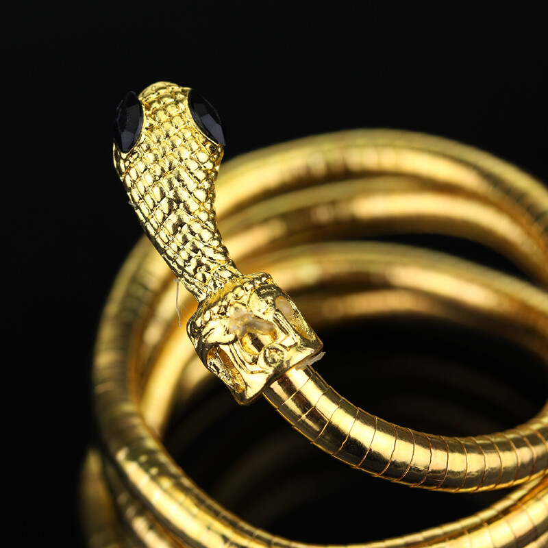 Punk többrétegű fémötvözet nyaklánc férfiaknak és nőknek, arany és fekete színű, Cool Bendy kígyó nyaklánc, vaskos ékszerek, új