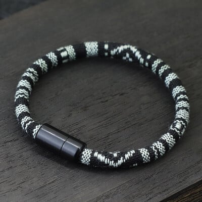 Boho náramok z tkaniny pre mužov, magický náramok pre šťastie z látky, minimalistický etnický náramok pre priateľov, darček pre mužov, náramky, letné šaty