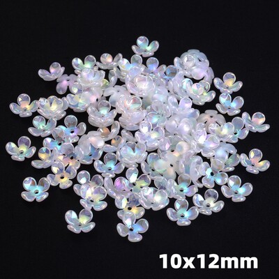 50db virág távtartó gyöngyök toll levél akril gyöngyök ékszerkészítéshez karkötő nyaklánc fülbevaló barkács kézműves kézzel készített kiegészítők