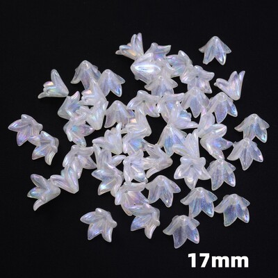 50db virág távtartó gyöngyök toll levél akril gyöngyök ékszerkészítéshez karkötő nyaklánc fülbevaló barkács kézműves kézzel készített kiegészítők