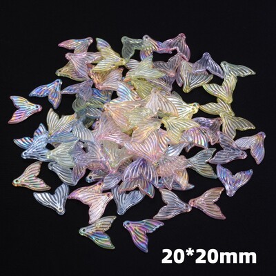 50db virág távtartó gyöngyök toll levél akril gyöngyök ékszerkészítéshez karkötő nyaklánc fülbevaló barkács kézműves kézzel készített kiegészítők