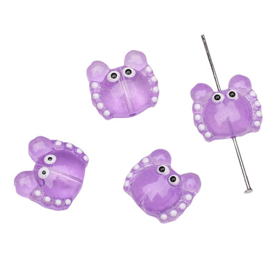 1db 13,5x12,5 mm-es divatos üveglámpa gyöngyök Szép kis rákgyöngyök barkácsoláshoz, női ékszerkészítési kiegészítőkhöz