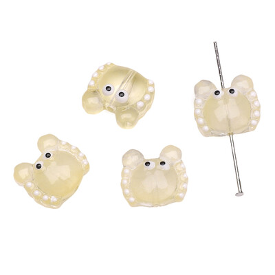 1db 13,5x12,5 mm-es divatos üveglámpa gyöngyök Szép kis rákgyöngyök barkácsoláshoz, női ékszerkészítési kiegészítőkhöz