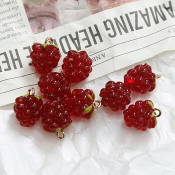 2 τεμ. 3D Resin Charms Κρεμαστά από σταφύλι για Diy Earrings Κολιέ κοσμήματα για πάρτι Αξεσουάρ Making Findings 15mm X 11mm