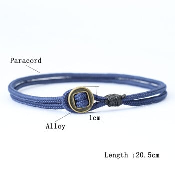 Минималистична мъжка гривна със шнур Двупластова Easy Hook Viking Braslet 2mm Paracord Braclet Leisure Pulseira Nautical Wrap Joias