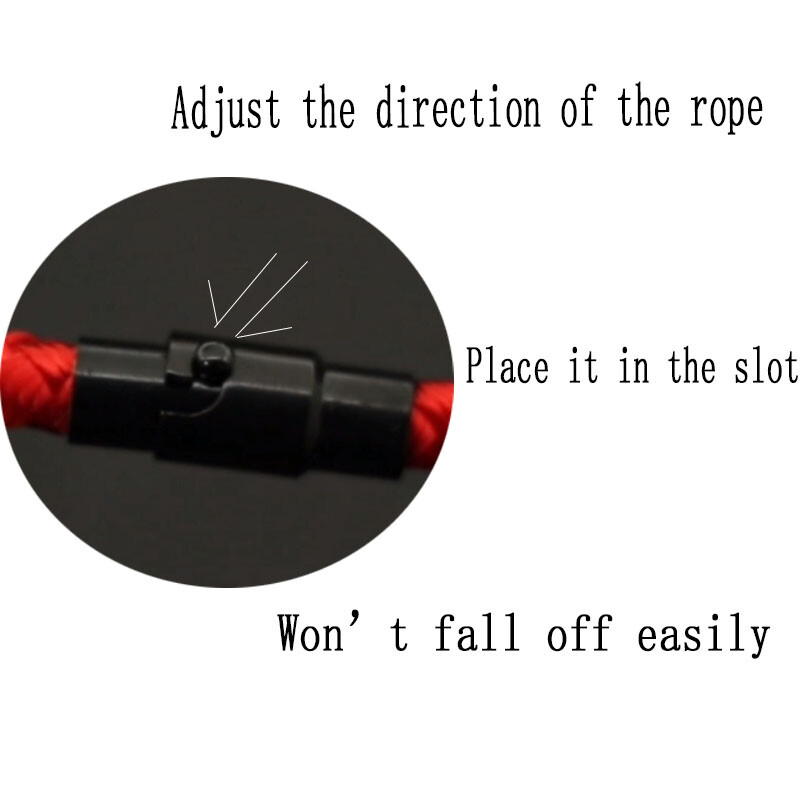 Brățară cu frânghie cu chilă de gradul A, stil simplu, pentru bărbați, cataramă cu magnet dublu de siguranță, cu fir roșu norocos, accesorii de mână ocazionale