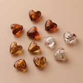 10PCS Staklena ogrlica u obliku srca Privjesak DIY pribor za izradu naušnica Nalazi za nakit Komponente Materijal Dodaci