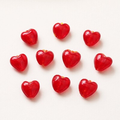 10PCS Staklena ogrlica u obliku srca Privjesak DIY pribor za izradu naušnica Nalazi za nakit Komponente Materijal Dodaci