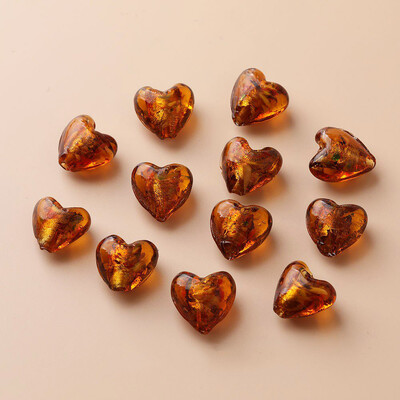 10PCS Staklena ogrlica u obliku srca Privjesak DIY pribor za izradu naušnica Nalazi za nakit Komponente Materijal Dodaci