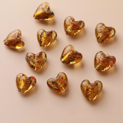 10PCS Staklena ogrlica u obliku srca Privjesak DIY pribor za izradu naušnica Nalazi za nakit Komponente Materijal Dodaci