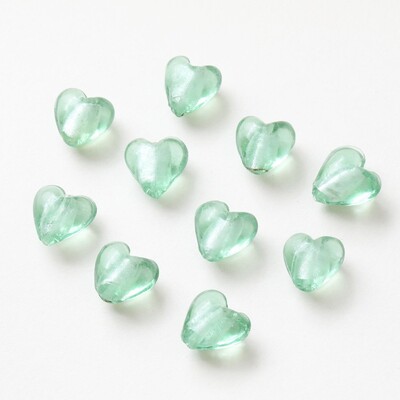 10PCS Staklena ogrlica u obliku srca Privjesak DIY pribor za izradu naušnica Nalazi za nakit Komponente Materijal Dodaci