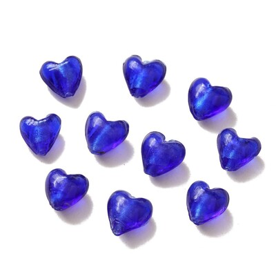 10PCS Staklena ogrlica u obliku srca Privjesak DIY pribor za izradu naušnica Nalazi za nakit Komponente Materijal Dodaci