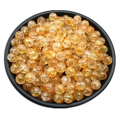 50db 8 mm-es dupla színű repedt gyöngyök távtartó ékszerkészítéshez, kézzel készített barkácsolás