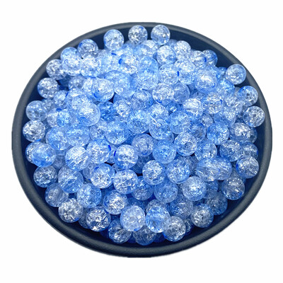 50db 8 mm-es dupla színű repedt gyöngyök távtartó ékszerkészítéshez, kézzel készített barkácsolás