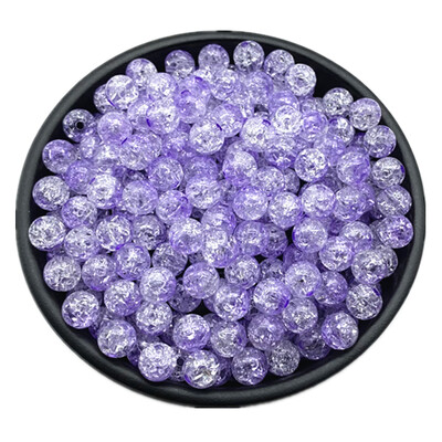 50db 8 mm-es dupla színű repedt gyöngyök távtartó ékszerkészítéshez, kézzel készített barkácsolás