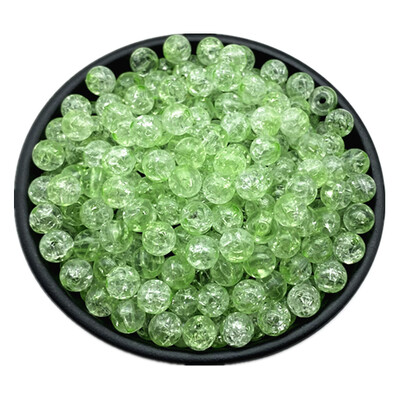 50db 8 mm-es dupla színű repedt gyöngyök távtartó ékszerkészítéshez, kézzel készített barkácsolás