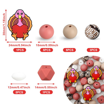 20/30 ks Silikónové korálky so zvieratami, sada jednorožcov, žiraf, korálky na výrobu šperkov, DIY náramok, kľúčenka, príslušenstvo, korálkové pero