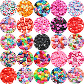 20/50db Aranyos virágos polimer szívgyöngyök polimer agyaggyöngyök távtartó gyöngyök ékszerkészítéshez barkácsolás karkötő nyaklánc kiegészítők